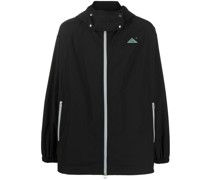 Kapuzenjacke mit Logo-Patch