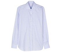 patterned-jacquard cotton shirt