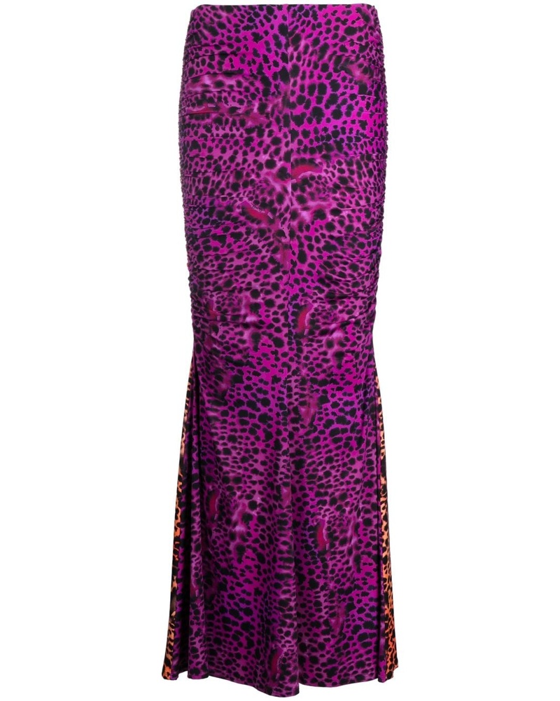 Roberto Cavalli Damen Rock mit Animal-Print