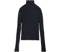 Gerippter Rollkragenpullover