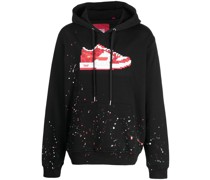 Hoodie mit Farbklecks-Print