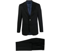 two-piece single-breasted wool suit