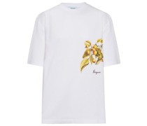 T-Shirt mit botanischem Print