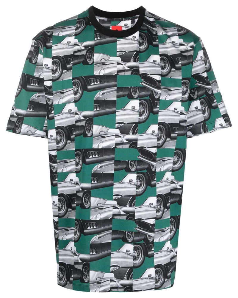 Ferrari Damen T-Shirt mit Auto-Motiv