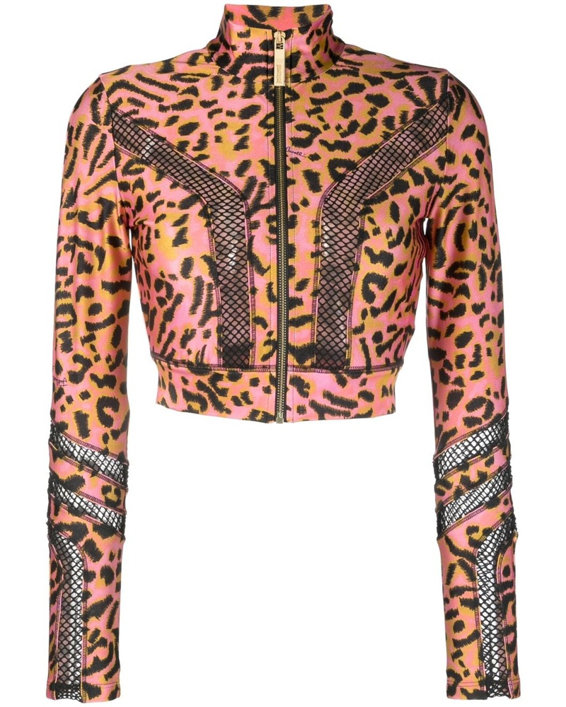 Just Cavalli Damen Cropped-Bikerjacke