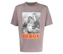 T-Shirt mit Heron-Print