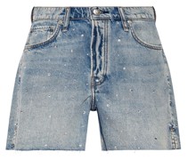 rhinestone-embellishment denim shorts