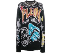 Sweatshirt mit Graffiti-Print