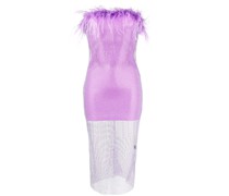 Minikleid mit Federn