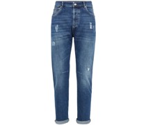 Gerade Jeans im Distressed-Look