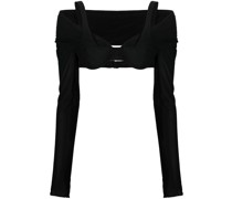 Cropped-Oberteil im Bustier-Style