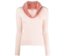 Pullover mit texturiertem Kragen