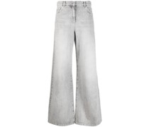 Weite High-Waist-Jeans