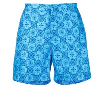 Badeshorts mit grafischem Print