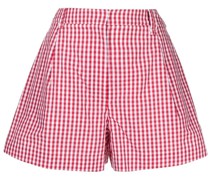 gingham cotton shorts