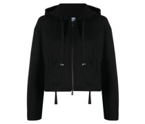 Cropped-Jacke mit Kapuze