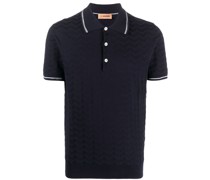 Poloshirt mit Zickzackmuster