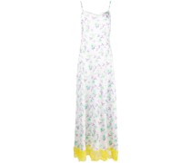 Rückenfreies Kleid mit Blumen-Print