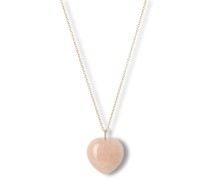18kt Gelbgoldhalskette mit Diamanten