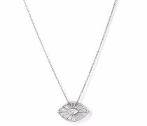 18kt Weißgoldhalskette mit Diamanten