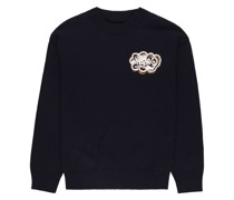 Pullover mit Intarsien-Logo