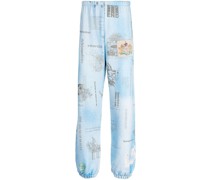 Jogginghose mit grafischem Print