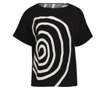 T-Shirt mit Spiral-Print