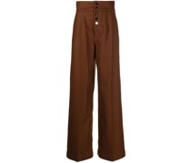 High-Waist-Hose mit weitem Bein