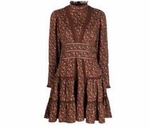 Stufenkleid mit Blumen-Print