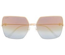 Oversized-Sonnenbrille mit Farbverlauf
