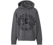 Jacquard-Hoodie mit Ritteremblem