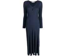 Geripptes Midikleid