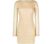 Minikleid mit Zickzackmuster