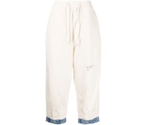Musium Div. Cropped-Hose mit Logo-Print