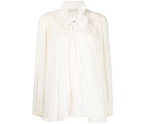 Bluse mit Schleifenkragen