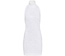 Neckholder-Kleid mit Kristallen