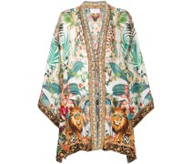 Royal Kaftan mit Palmen-Print