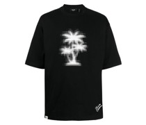 T-Shirt mit Palmen-Print