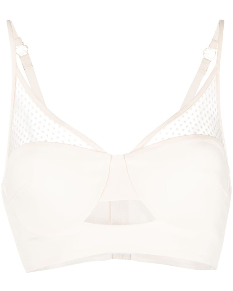 Elisabetta Franchi Damen Top aus Point d'Esprit