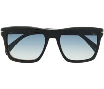 Eckige Sonnenbrille in Schildpattoptik