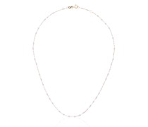 18kt Rotgoldhalskette mit Perlen