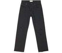 Halbhohe Straight-Leg-Jeans