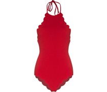 Neckholder-Badeanzug mit Wellenkanten