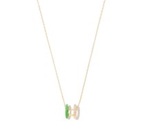 18kt Elements Gelbgoldhalskette mit Diamanten