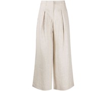 Leinenhose mit weitem Bein