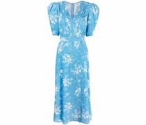 Midikleid mit Blumen-Print