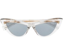 Transparente Cat-Eye-Sonnenbrille