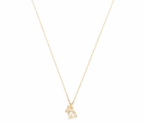 18kt Teeny Tiny Rabbit Gelbgoldhalskette