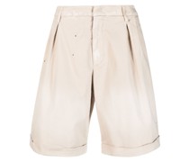 Chino-Shorts mit Kellerfalten