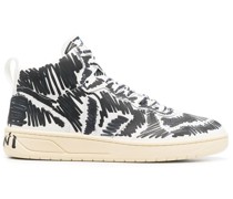 High-Top-Sneakers mit Print